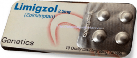 Limigzol Tablets Zolmitriptan 2.5 MG Medicine Uses Dosage Side Effects Price