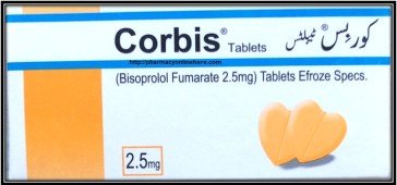 Corbis Tablets Bisoprolol 2.5MG, 5MG, 10MG Uses Dosage Side Effects Benefits Formula Ingredients Price